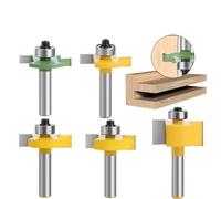 Router Bit 1pc 8mm Shank T-Sloting Router Bit Bit with Bearing Wood Slot Milling Cutter T Type Rabbeting Woodwork Tool for Wood(8x31x5mm)