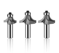 Router Bit 1PCS 12mm 1/2in Shank Corner Round Over Router Bit with Bearing Milling Cutter Roundover Bits Woodworking Tool(12mmx41.3mm)