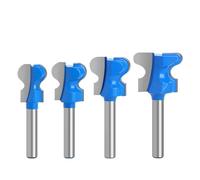 Router Bit 1PCS 6mm 1/4" Shank 6.35mm Double Finger Router Bits for Wood Milling Cutter Industrial Grade Bit Woodworking Tools(6.35mm Shank,19.05mm)