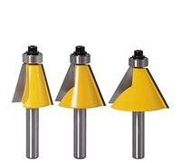 Router Bit 1PCS 8MM Shank Chamfer Router Bit 15 22.5 30 Degree Milling Cutter for Wood Machine(22.5Degree)