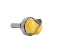 Router Bit 6mm/6.35mm Shank 1-1/8 3/4 Inch Diameter Bowl Tray Router Bit Round Nose Milling Cutter with Bearing for Woodworking(6x12.7mm)