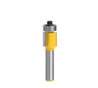 Router Bit 8mm Shank Long Blade Flush Trim Router Bit with Bearing for Wood Template Pattern Bit Tungsten Carbide Milling Cutter(8mmX12.7mmX12.7mm)