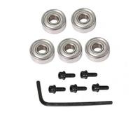 Router Bit Bearing Kit with Top Shank Steel for Flush Trim, Inner 4.76mm Outer 12.7mm, Includes Set Screws and Hex Wrenches