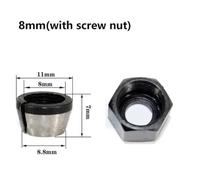 Router Bit Collet Chuck Adapter for Woodworking Engravers - Multi-Size Carbide Split Bushing (6 mm, 6.35 mm, 8 mm) with Compatible 13 mm Nut, Industrial Grade (8mm)