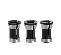 Router Bit Collet Chuck Extension Rod Compatible with 6mm, 6 35mm (1/4 Inch), and 8mm Shanks for Trimming and Engraving Electric Milling Machines (3pcs)