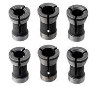 Router Bit Collet Chuck Set, 6Mm 6.35mm 8Mm Carbon Steel Adapters For Wood Router, Trimming And Engraving Machines 6 Pieces
