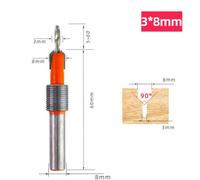 Router Bit for Woodworking with 8mm or 10mm Shank, Countersink Milling Cutter and Screw Extractor, 45# Steel Body, Anti Kickback Design, High Hook & Shear Angles, for Drawer Making and Wood Projects