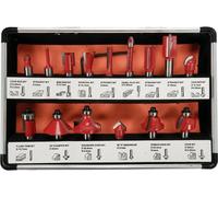 router bit set 1/4" Shank Tungsten Carbide Tipped Wood Tool Bits YATO YT-68002