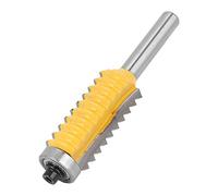 Router Bit Set, 8 Shank Woodworking Cutter Rail Stile Router Reversible Finger Glue Joint Router Bit Woodworking Milling Cutter Router Bit with Anti-reverse Design,(Multi-tooth tenon knife 8X41)