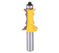 Router Bit Woodworking Tool Industrial Grade Ultra Fine Carbide Inserts Heat Resistant Trimming Bit for Handcrafted Drawers Cabinets and Furniture 1/2in Shank 8 x 3cm