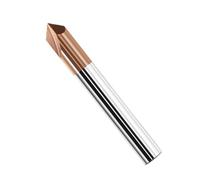 router bits 1piece 2 Flute V Grove Carbide Corner Countersink Router Bit, Deburring Edges Chamfer Milling Cutter(4mmx4mmx50mmx60)