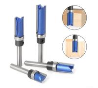 Router Bits with 6mm and 6 35mm Shank for Dado Cutting in Wood and Acrylic, 4 Piece Set (6mm Shank )