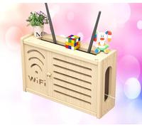 Router Box Cover Wall Wifi Router Storage Box Floating Shelves Hanging Router Support Wifi Box Shelf Wall Storage,C-36x24cm