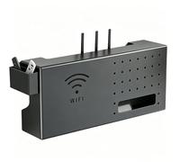 Router Box - Wall Mount Organizer With Ventilation Design, Cable Management System | WiFi Storage Enclosure, Space Saving Network Device Holder, Home Office Bedroom Living Room Use Set