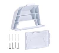 Router Bracket Mounting Kit - White Abs Wall Mount Holder for Wifi Routers | Durable Network Organizer for Home, Office, Small Business, Wall Installation, Cable Management, Secure Internet Equipment