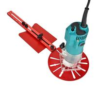 Router Circle Cutting Jig - 21 Inch Aluminum Guide Tool, Precision Circle Cutter, Adjustable Multi-Hole Jig Wood Routing Aid | Precise Round Milling Equipment