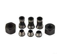 Router Collet Chuck Set 6mm 6.35mm 8mm Carbon Steel