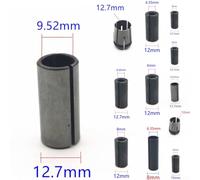 Router Collet Chuck Spindle Adapter Set Compatible Cone Nut Having with 6mm Sizes 10mm 12mm 127mm Plus in 1/4 Inch 1/2 3/8 Inch Shank for 8mm (127635)