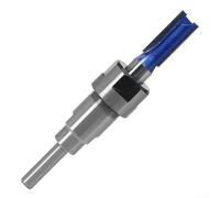 Router Collet Extension Rod Adapter for 14 Shank 8mm and 12mm Compatible Bit Extender for Precision Machining (8mm Shank to 1/2in)