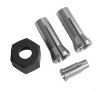 Router Collet Nut Set for M14 6mm 1/4 1/8in Engraving Machine Electric Router Milling, 4-Piece Metal Chuck with 6.35mm 6mm 3.175mm Collet Cones