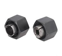 Router Collet Set 12.7mm and 6.35mm for DW621 DW616 DW618 DW625 DW621K DW6214 - 2-Pack Steel Replacement Collets for Woodworking
