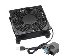 Router Cooling Fan - Portable Mobile Cooler | USB Powered Computer Case with Strong High Airflow, Cooling Fan' Mini