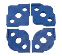 Router Corner Radius Templates Jig with R5-R40 Size Range for Woodworking, Quick Corner Router Bit Template, Blue ABS+for CNC Material, 4PCS