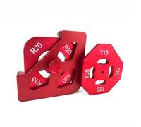 Router Corner Template, Corner Radius Router Templates Aluminum Alloy Jig for Rounded Edges and Bevels Woodworking R15 R20 R25 R30 Precision Carpentry Tool