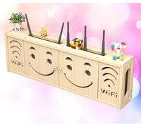 Router Cover Wall Wireless WiFi Router Shelf Storage Box for Cable Box Sort Hider, A-71x24cm