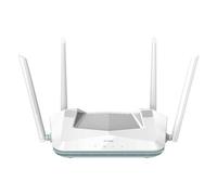 D-Link R32 EAGLE PRO AI AX3200 Smart Router with AI Wi-Fi/Traffic Optimiser, DFS, AI Parental Control, Gigabit Ports, MU-MIMO, 1024 QAM, OFDMA, WPA3, Mesh-ready. Works with Alexa/Google Assistant