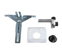 Router Edge Guide Template, Straight Trimmer Guide for Bosch POF 3701/3703/3709/3710, Metal and Plastic Bracket Attachment