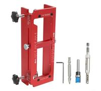 Router Fixture for Hinge InstFor Allation with Optimized Geometry for Balanced Pressure Distribution on Door Surfaces (RED)