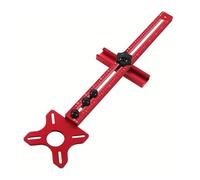 Router Groove Holder, Router Cutting Device, 4-in-1 Aluminium Trimming Machine Board, Router Tool Table Insert Plate, Adjustable Cabinet Template Tool for Precision Wood