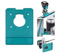 Router Guide Rail Adapter Compatible with Makita Trimmer RT0701C XTR01Z DRT50 RT0700C, 13x9cm Track Saw Guide Rail for Makita, 18/21V Precise Cordless Electric Guide Rail Router Edge for Woodworking