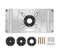 Router Insert Plate, Cast Aluminium Wood Milling Board | Engraved Robust High Performance Wood Cutter Table Top For DIY Furniture Projects Precise Measurements Create With Our Precision Technology