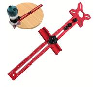 Router Jig,4 in 1 Aluminium Trimming Machine Board | Router Tool Table Insert Plate, Adjustable Cabinet Template Tool for Precision Woodworking