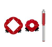 Router Jig and Templates Set, Aluminum Alloy Router Table Radius Guide R10 R15 R20 R25 R30 R35 R40 R50, Woodworking Corner Jig for Precision Routing, Furniture Edges & DIY Projects