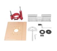 Router Lift for Woodworking | 47mm Lift Range & 65mm Clamp | Aluminum Alloy Router Plate System | Hand Crank Lift for Trimmers/Engraving Machines/DIY Projects (Gold)
