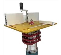 Router Lift Kit - Aluminium Router Table Support for Woodworking, Maximum Lift 51mm, Precise Workbench Trimmer and Engraving Machine Base, DIY Tool Set.