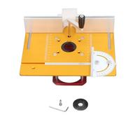 Router Lift Kit Complete Woodworking System with 54mm Lifting Range CNC Machined Aluminum Alloy Base Plate Fence Sliding Ruler for Milling Trimming Machines