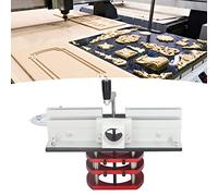 Router Lift Kit, Universal Woodworking Table Base Plate Router with Top Plate Router Lifting Base Slotting Trimming Chamfering Table Top for Engraving, Slotting, Trimming (Black)