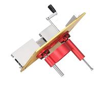 Router Lift, Router Lift System Electric Table Insert Plate Lifting Base Kit Table Insert Plate with Support Rod for Woodworking Chamfering Trimming (Gold)