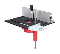 Router Lift, Router Table Insert Plate Lift System Electric Table Insert Plate Lifting Base Kit with Support Rod for Woodworking Chamfering Trimming (Black)