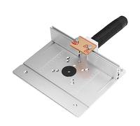 Router Lifter, Router Table Insert Plate with Backer Vacuum Cleaner Lifter Kit Aluminum Alloy 180° Rotation Multifunctional Lifts for Woodworking for Woodworking