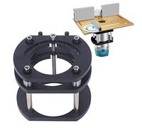 Router Lifting Platform, 4 Jaw Metal Milling Table Lift System Router Table Lifting System Base for 64-66mm Diameter Motors