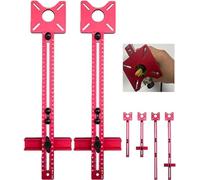 Router Milling Groove Bracket - 3 in 1 Cabinet Hardware Jig with Automatic Center Punch and Drilling Template