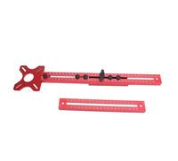 Router Milling Groove Bracket, Red Lightweight Aluminum Alloy Circle Cutting Jig Adjustable Router Tool Wood Router with a Hardware for Woodworking