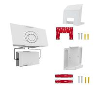 Router Mount + Power Supply Brackets Holder for Starlink Gen 3 , Tailored, Space-Saving, Tool-Free, No-Drilling, Strong Adhesive Tape, Small, Lightweight Design