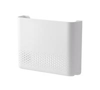 Router Shelf Wall Mount - No-Drill Wifi Storage Box | Floating Cable Organizer | Compact Network Equipment Holder | Heat-Dissipating Media Console Stand | Minimalist Wall Rack for Living Room