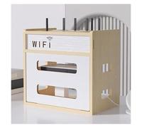 Router Shelf Wall Mount, Router Box with Cable Management Multicolor Multiple Sizes(White,H*W32*21cm/12.5 * 8.3")